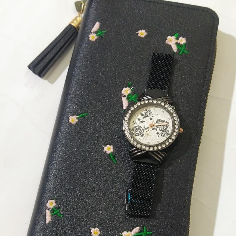 *Ladies Clutch and Watch*