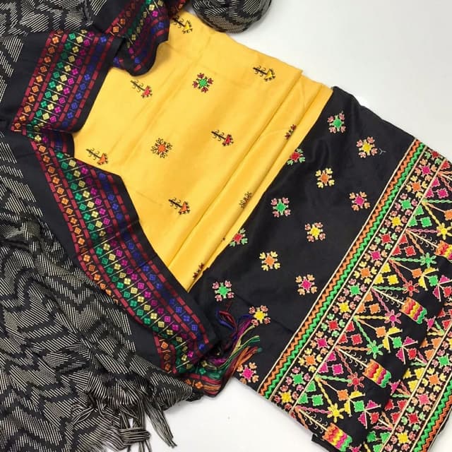 Marina Sussi Fabric embroidery 3pc Dress