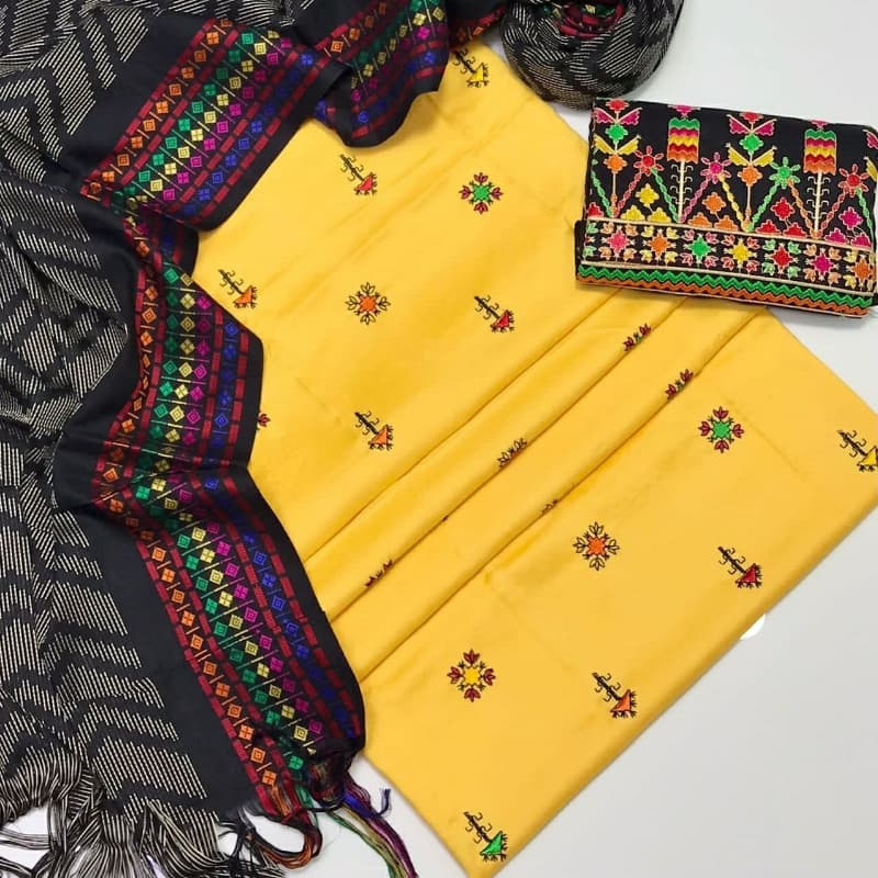 Marina Sussi Fabric embroidery 3pc Dress