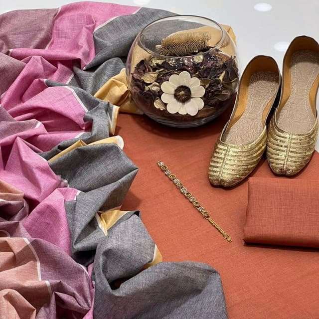 3 pieces suits khadar #
Duppata# lainning badar khadar
Shart & truser self 