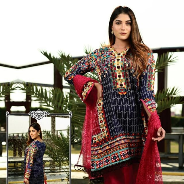 *Discount Offer*
Fabric Malai Lawn
Printed Suit
Three piece