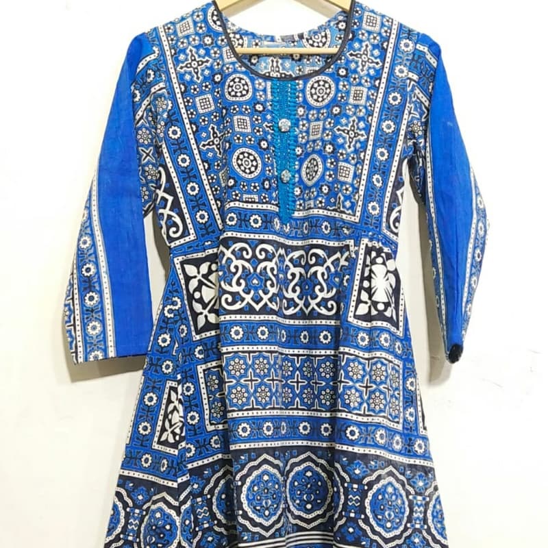 *Beautiful Ajrak Frock*