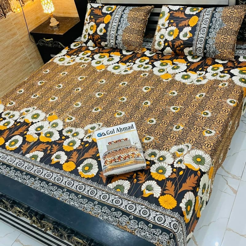 *Cotton  Bedsheets*
 *Full Printed 3pc*
