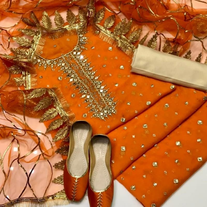 Chiffon Fabric 3pc Dress