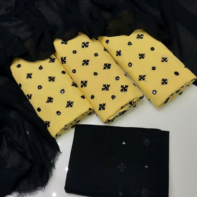 Lawn Fabric handmade 3pc suit