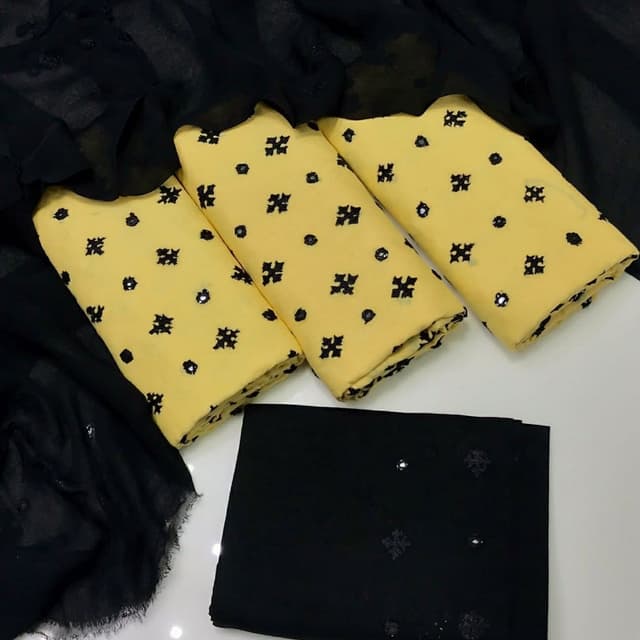 Lawn Fabric handmade 3pc suit