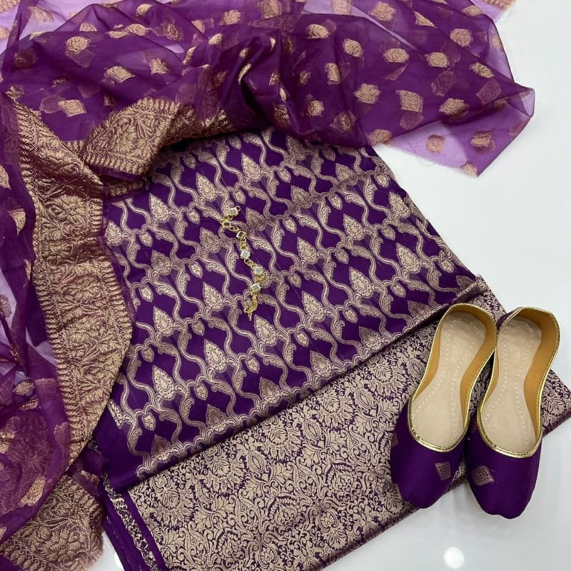 3pc dress fancy linen