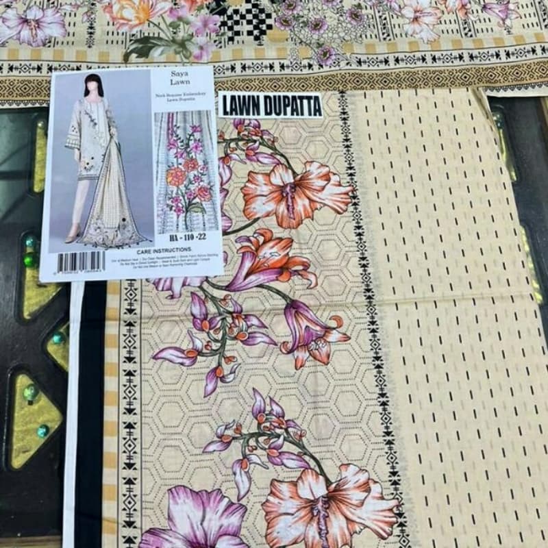 Saya lawn collection 2022
*Fabric lawn